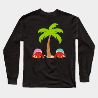 Hermit Crab on the Beach Long Sleeve T-Shirt